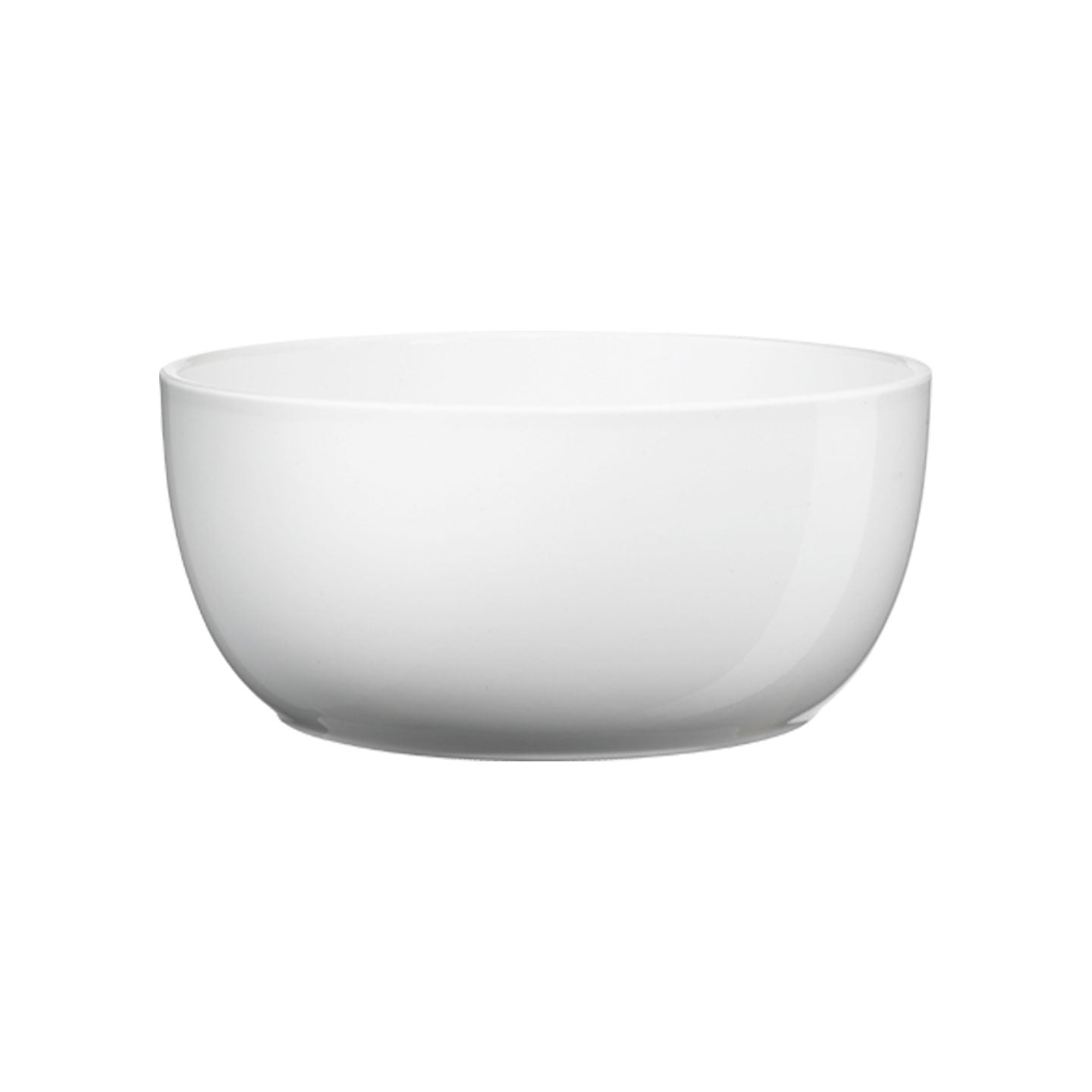 6.3" Shiny White Ceramic Basel Full Color Pot