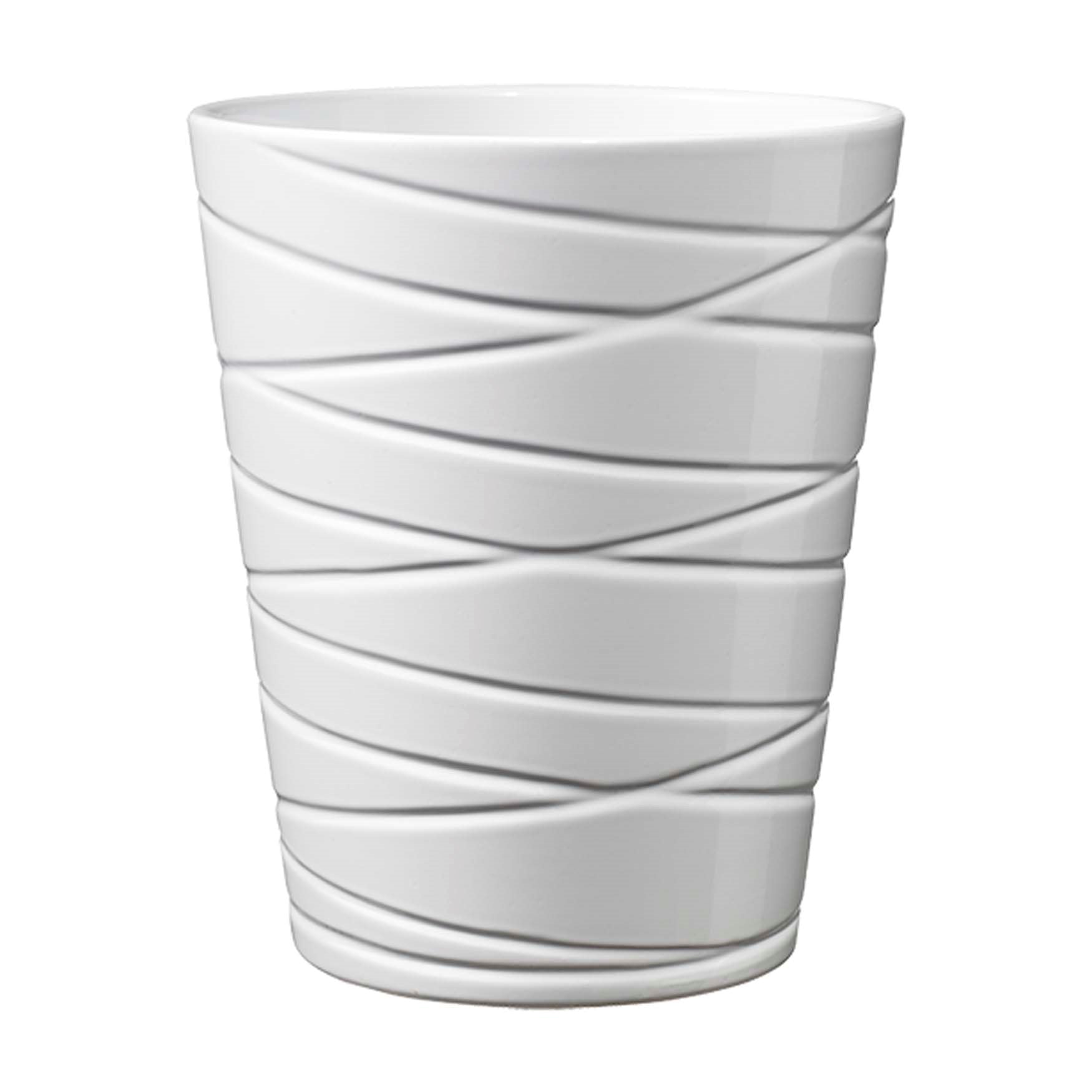 5.1" White Ceramic Singapur Pot