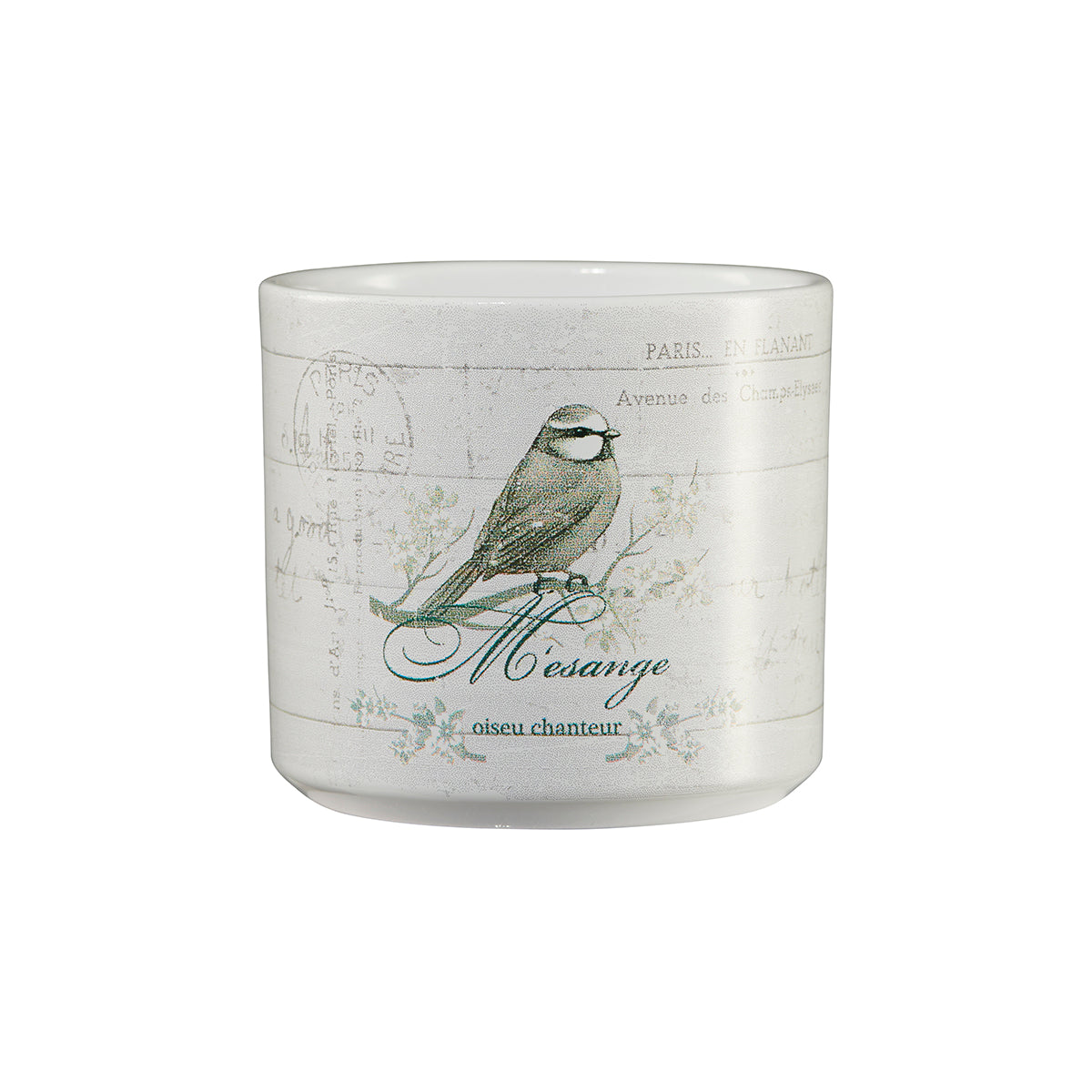 3.1" Mesange Ceramic Vintage Animals Pot