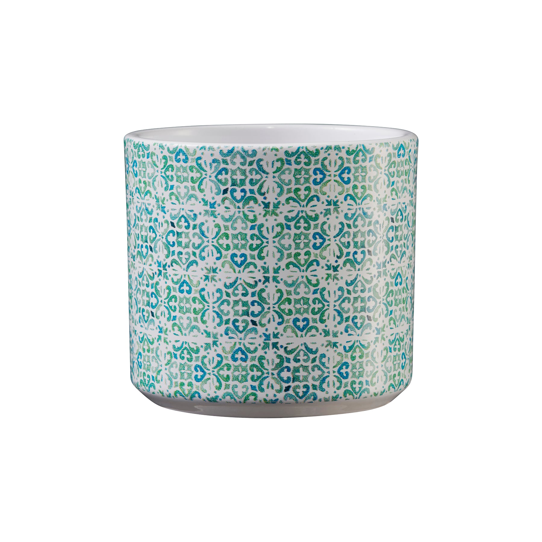 3.1" Mosaic Turquoise Ceramic Livorno Pot