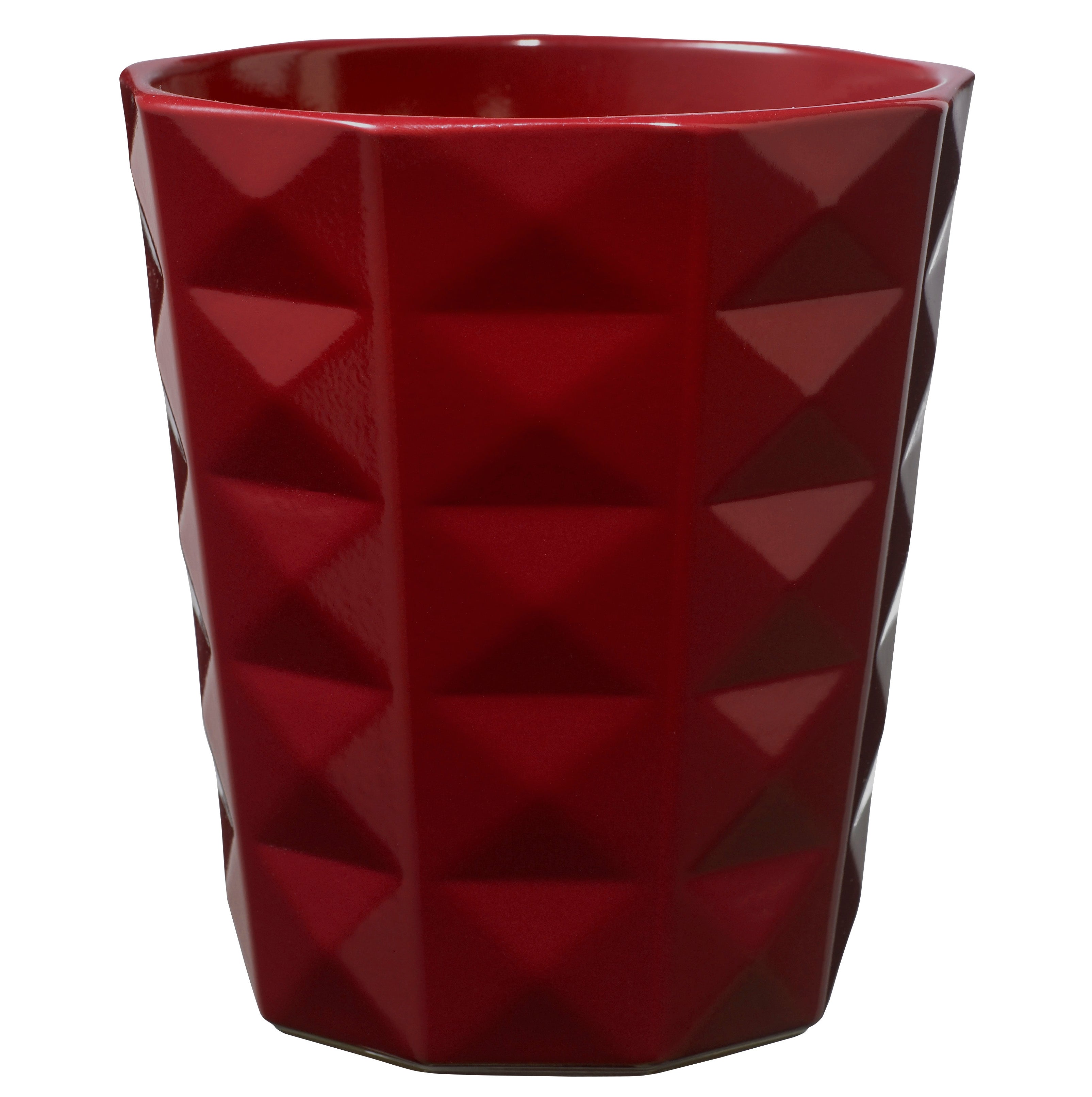 5.9" Shiny Bordeaux Ceramic Kyoto Pot