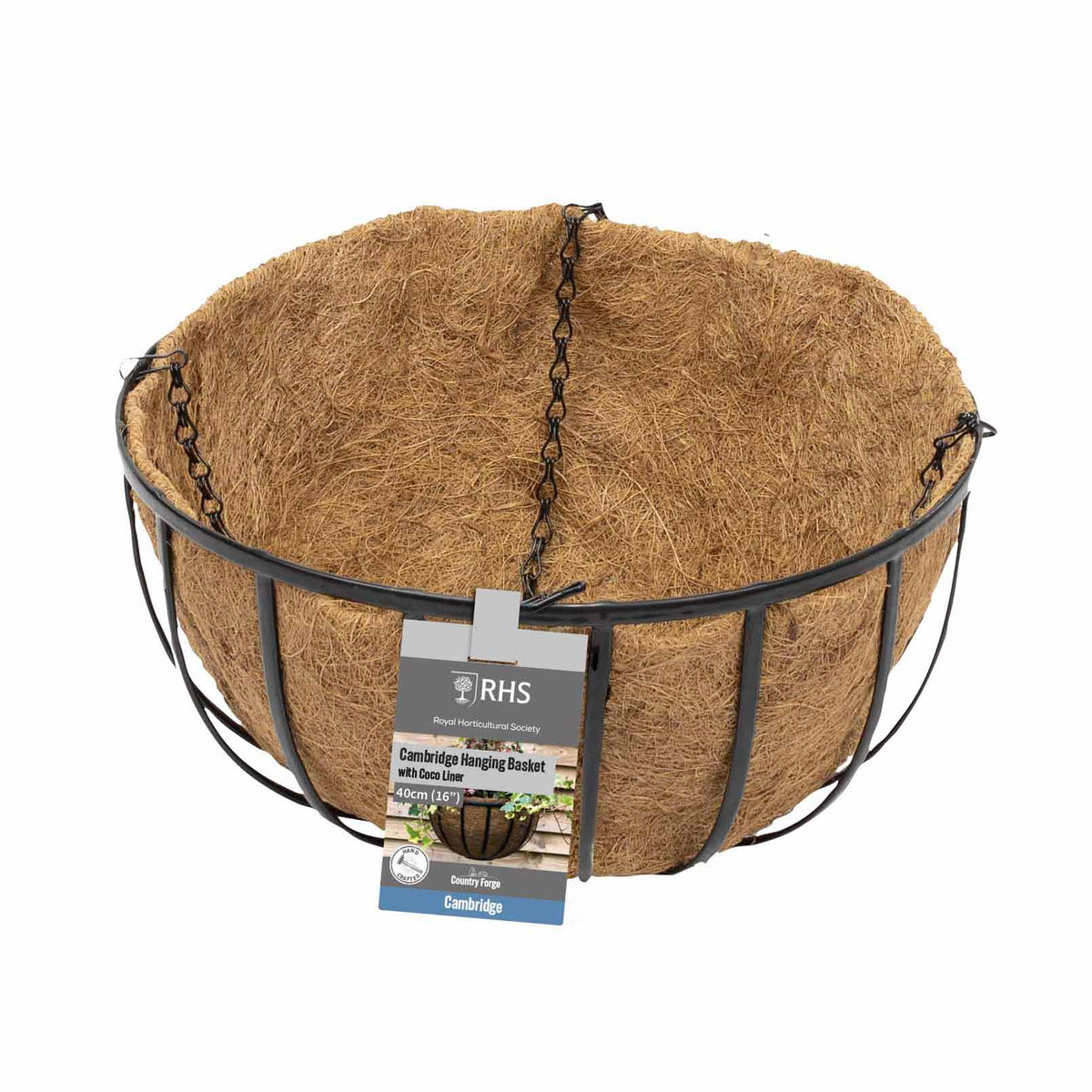 16" Cambridge Premium Hanging Basket with Coco Liner RHS