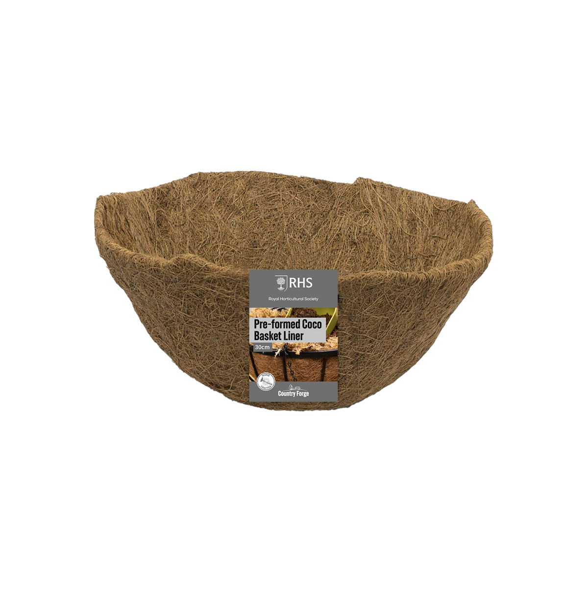 12" Preformed Coco Basket Liner RHS