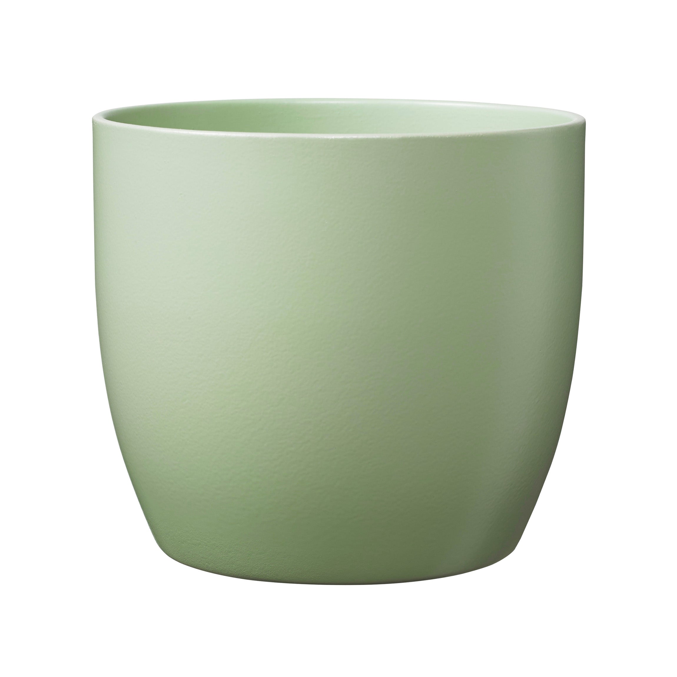 3.9" Matte Linden Green Ceramic Basel Fashion Pot