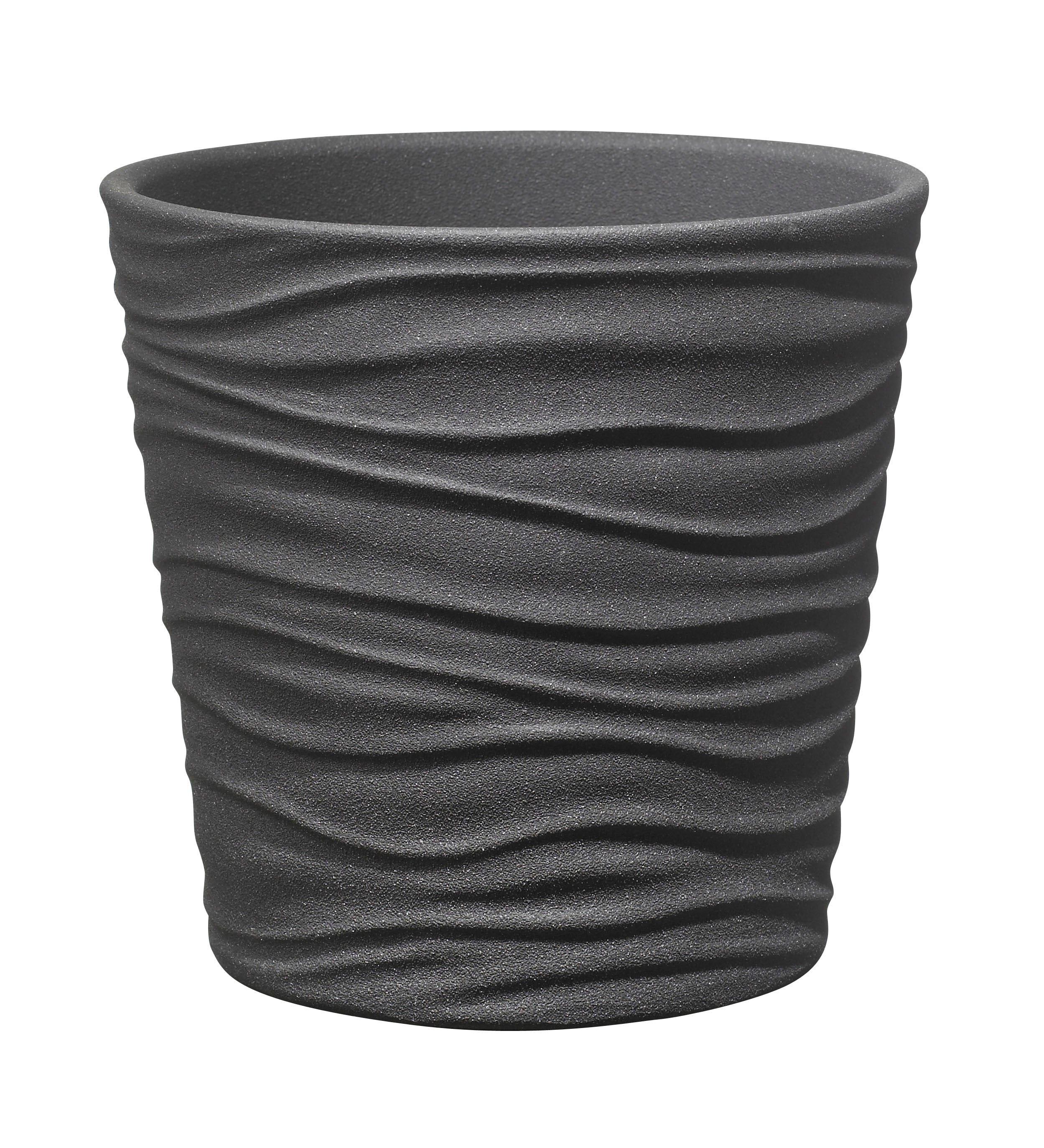 3.9" Anthracite Ceramic Sonora Pot