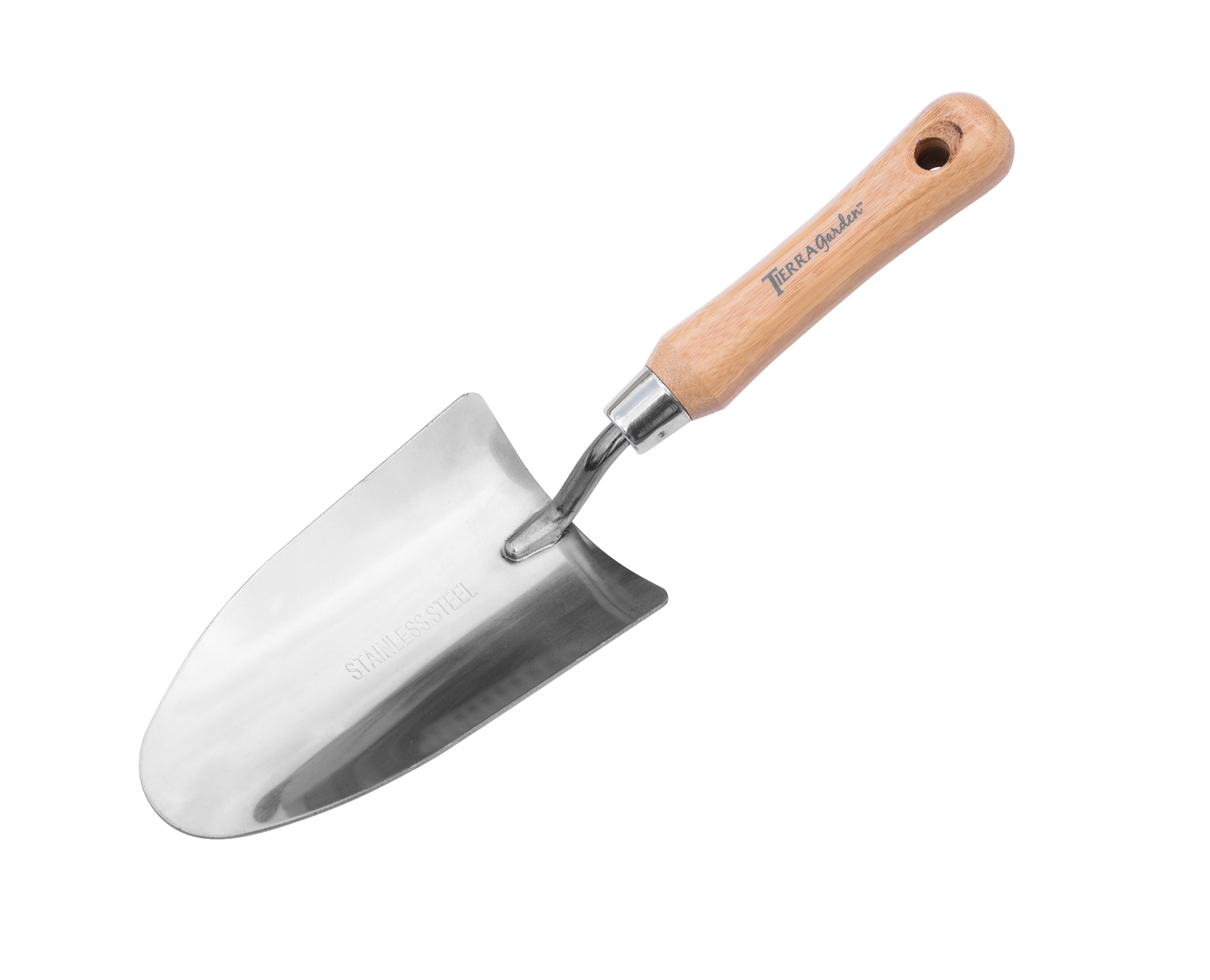 Black Tidy Tray with Stainless Steel Trowel and Cultivator