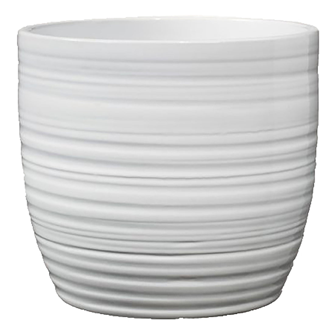 6.3" White Ceramic Bergamo Pot