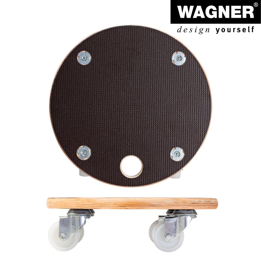 11.4" Black Round MaxiGrip Plant Caddy