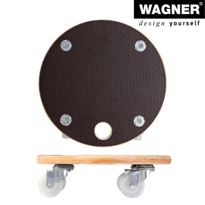 11.4" Black Round MaxiGrip Plant Caddy