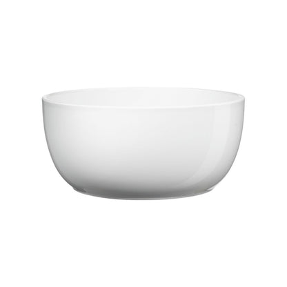 6.3" Shiny White Ceramic Basel Full Color Pot