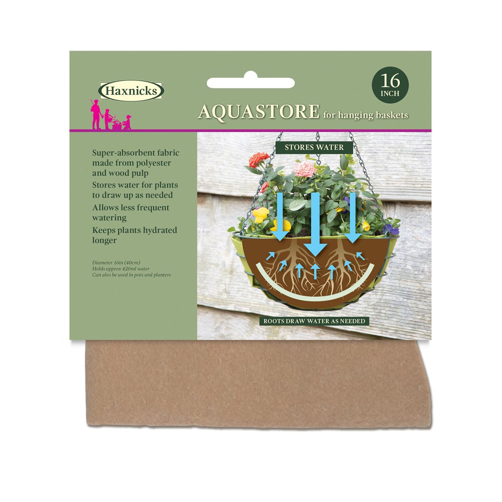 16" AquaStore Hanging Basket Liner
