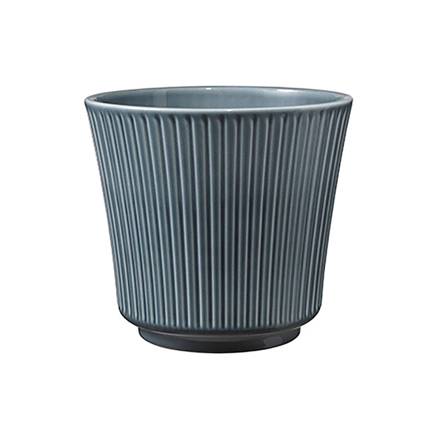 4.7" Blue-Gray Ceramic Delphi Pot