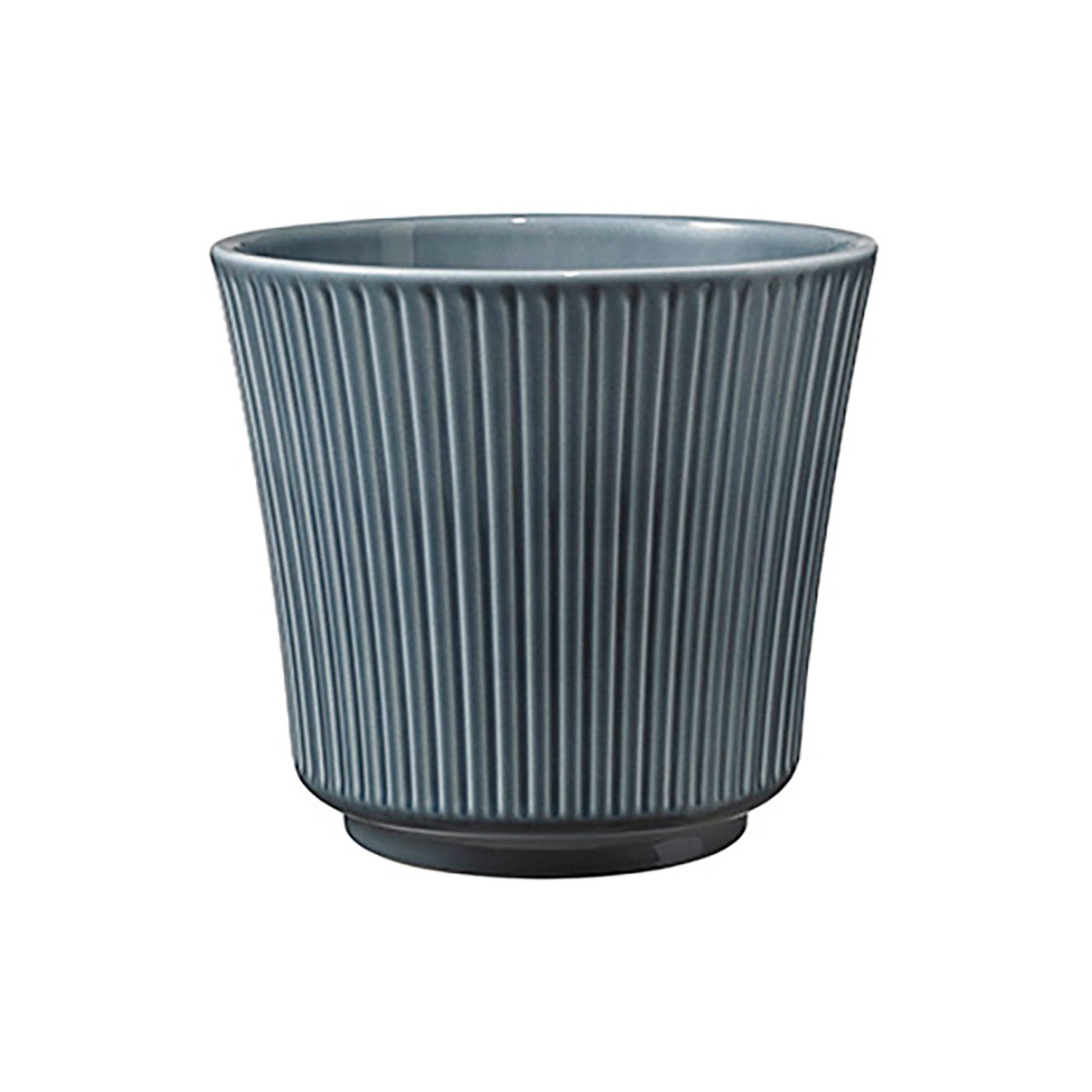 4.7" Blue-Gray Ceramic Delphi Pot