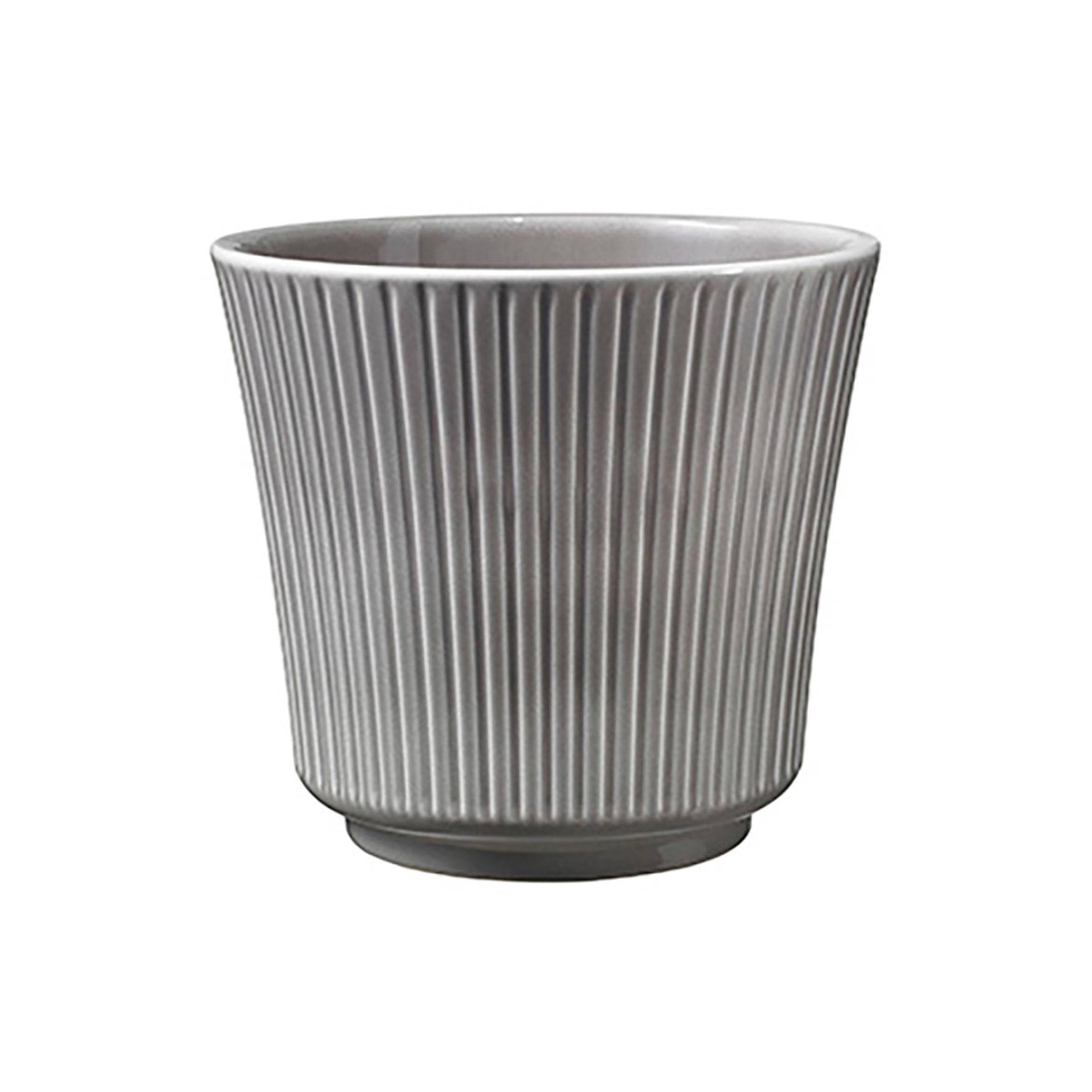 4.7" Warm-Gray Ceramic Delphi Pot