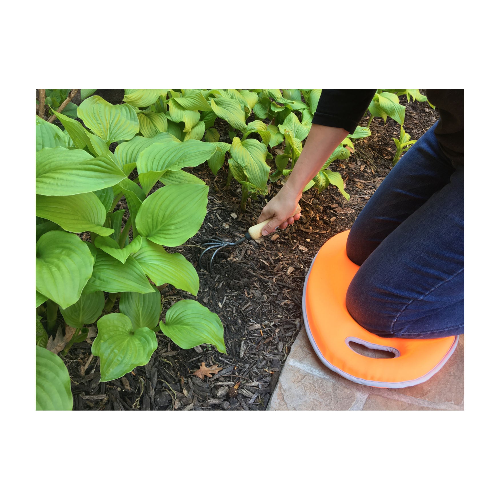 Orange Memory Foam Kneeling Cushion