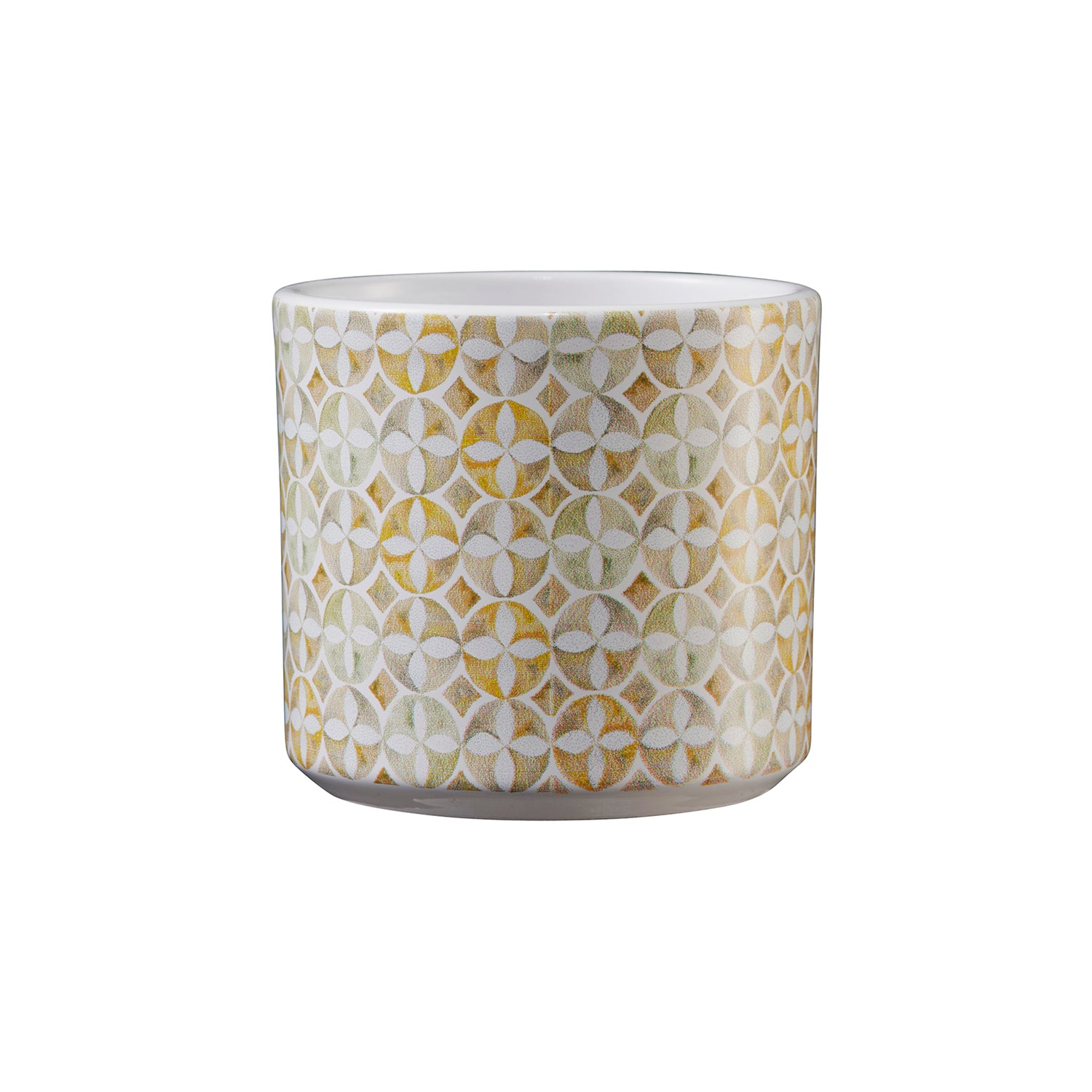 3.1" Mosaic Amber Ceramic Livorno Pot