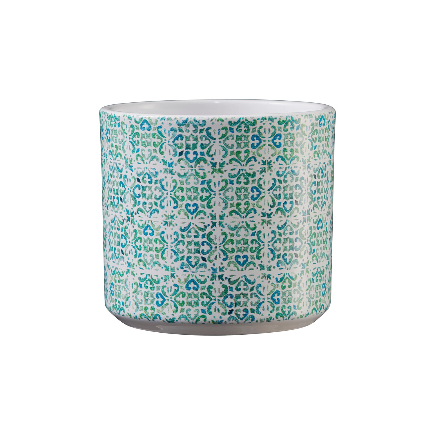 3.1" Mosaic Turquoise Ceramic Livorno Pot