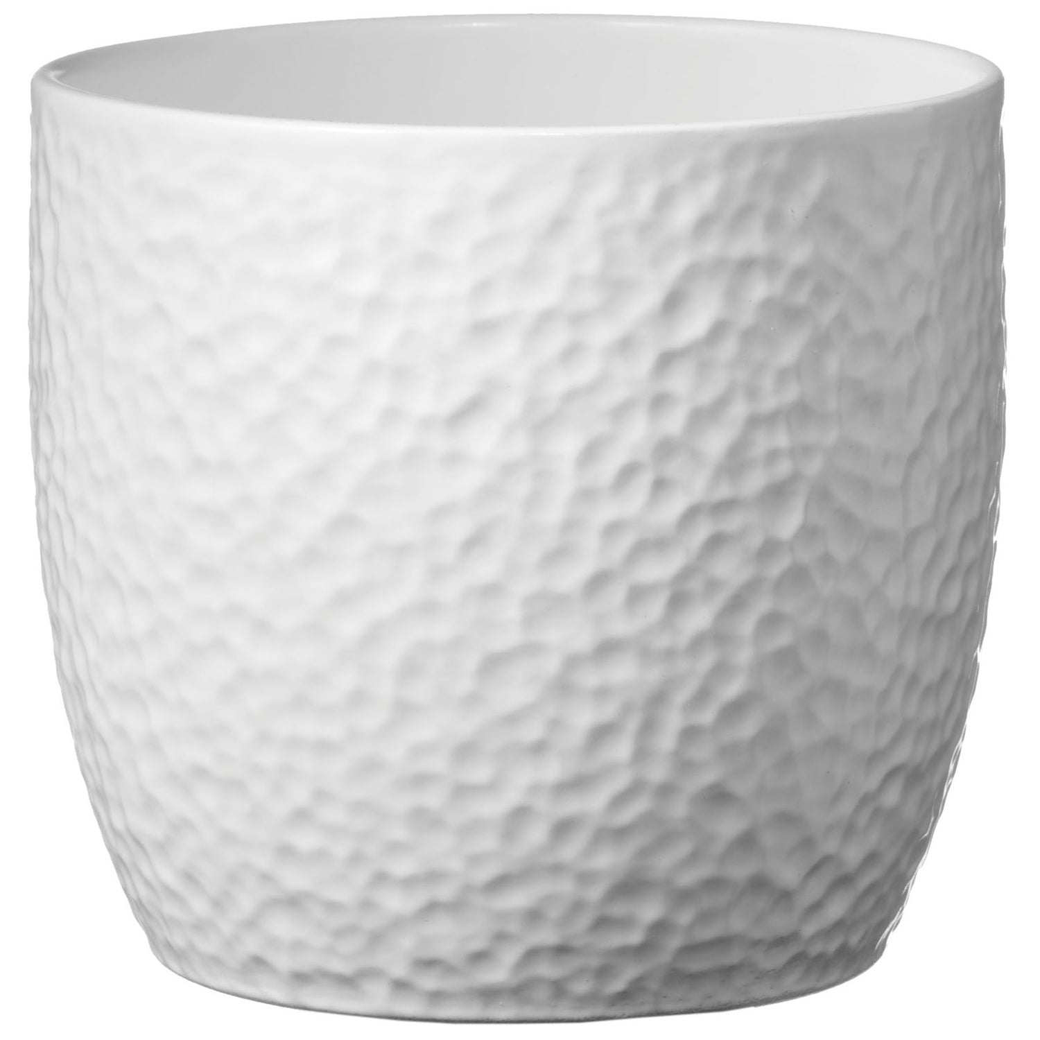 6.3" White Ceramic Boston Pot