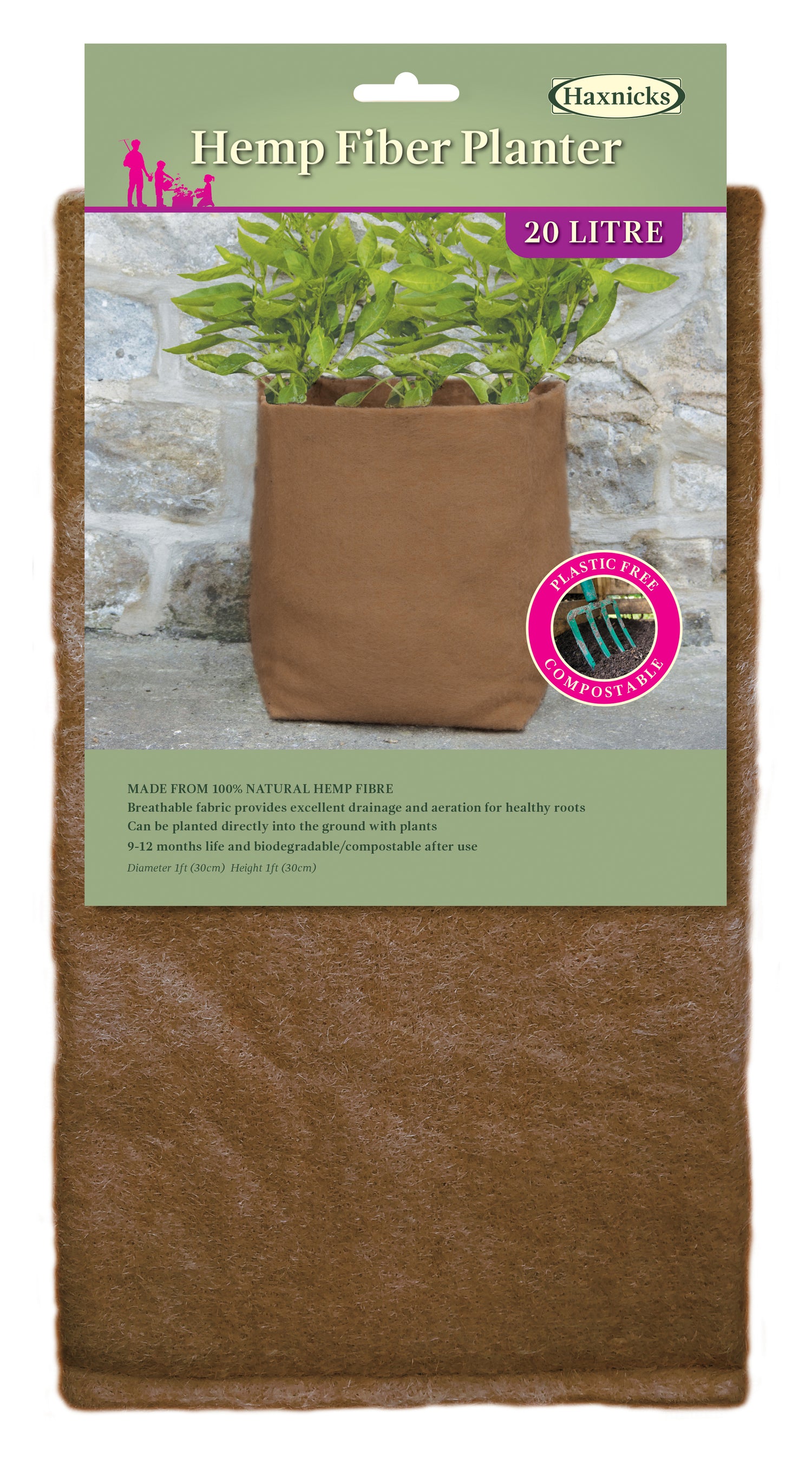 20L Hemp Fiber Planter
