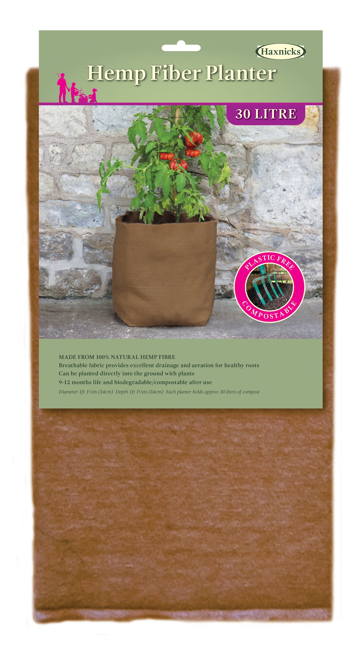 30L Hemp Fiber Planter