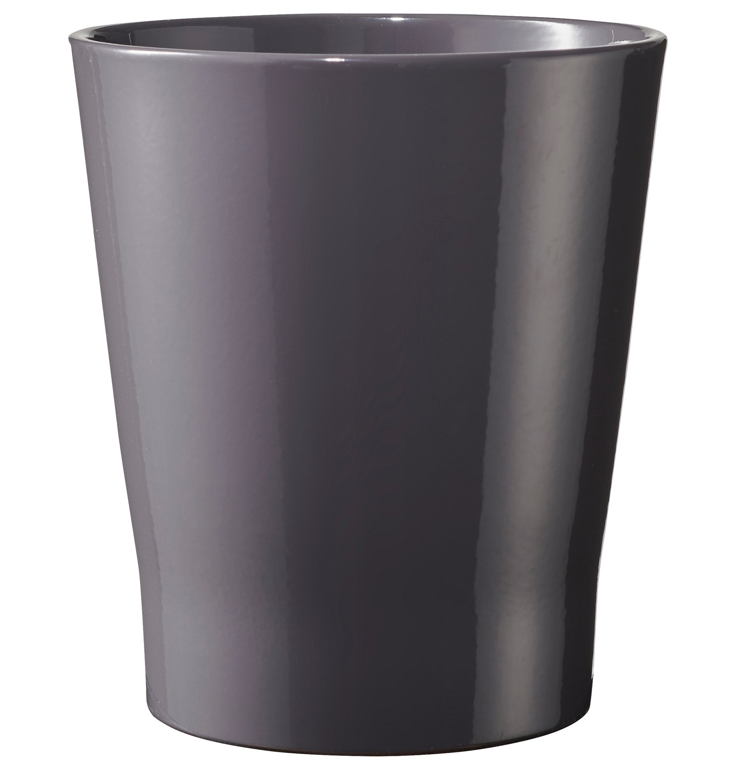 5.9" Shiny Mystic Gray Ceramic Merina Chic Pot