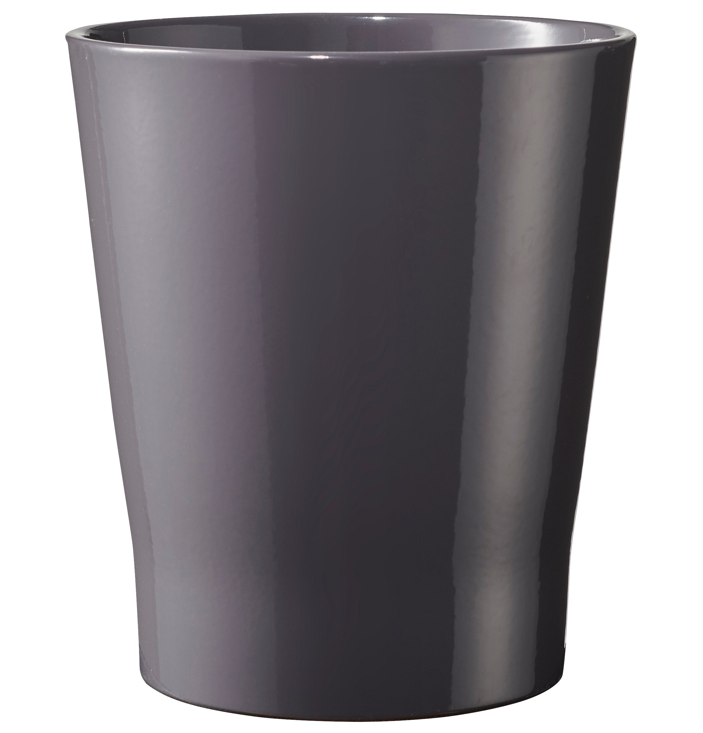 5.9" Shiny Mystic Gray Ceramic Merina Chic Pot