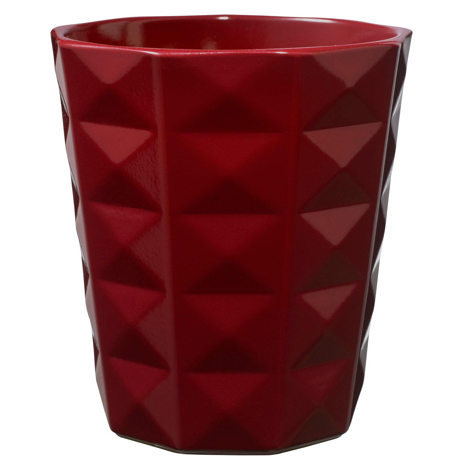 5.9" Shiny Bordeaux Ceramic Kyoto Pot