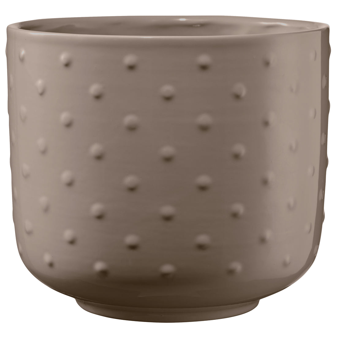 7.5" Greige Ceramic Baku Pearl Pot