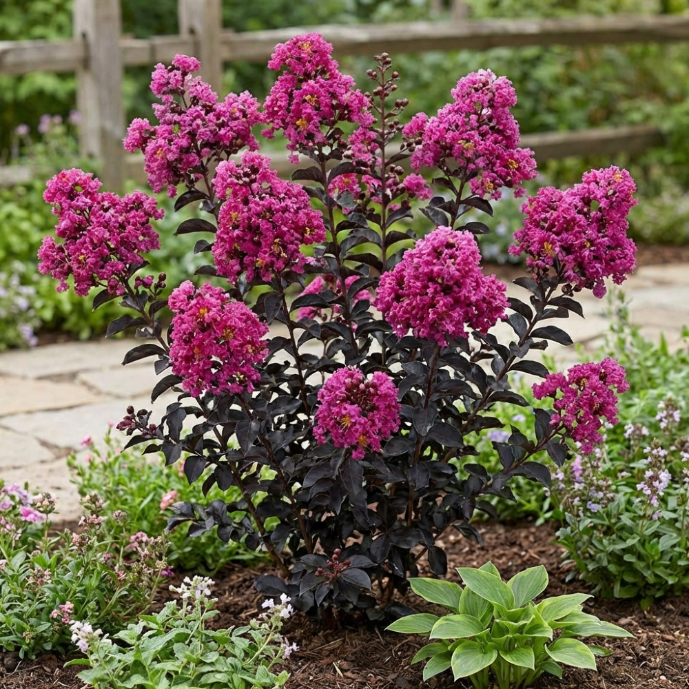 Black Diamond Purely Purple Crape Myrtle (Lagerstroemia indica Black Diamond &