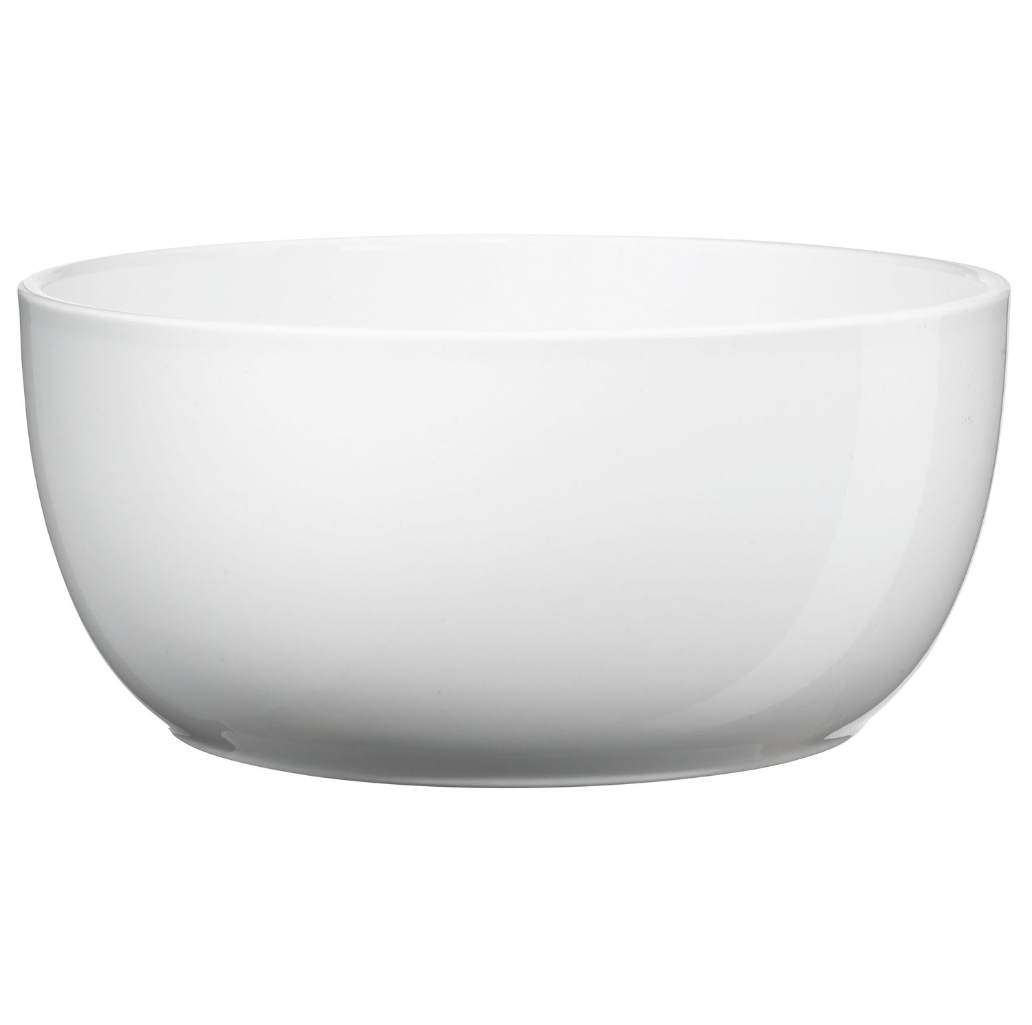 7.9" Shiny White Ceramic Basel Full Color Pot