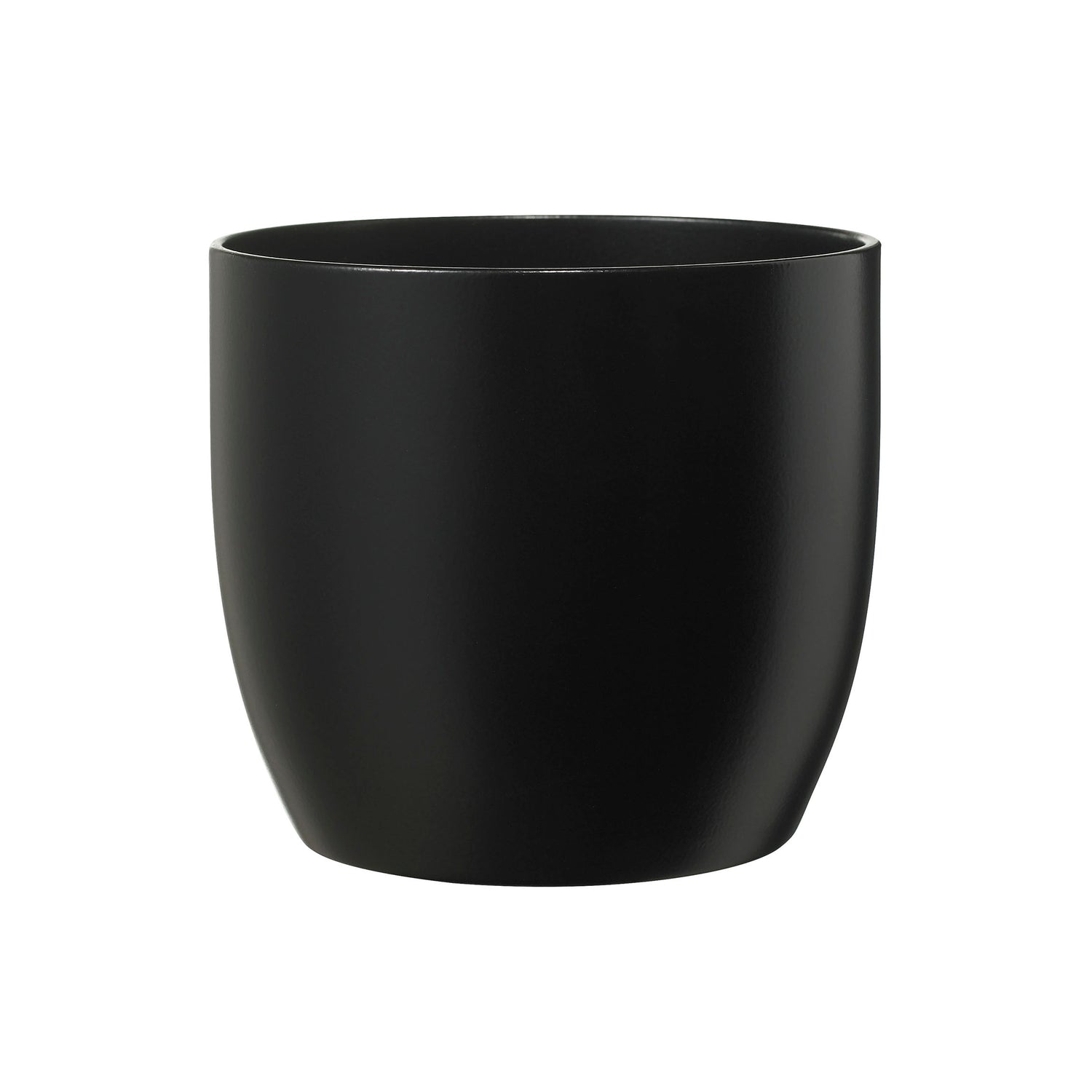 3.1" Matte Black Ceramic Basel Fashion Pot