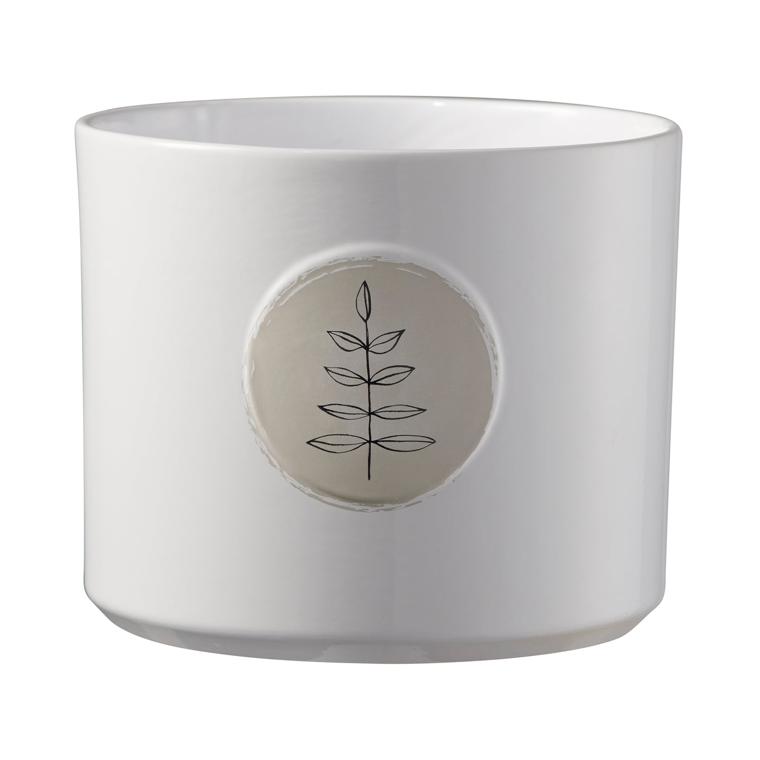 5.1" Leaves Ceramic Botanic Friends Pot