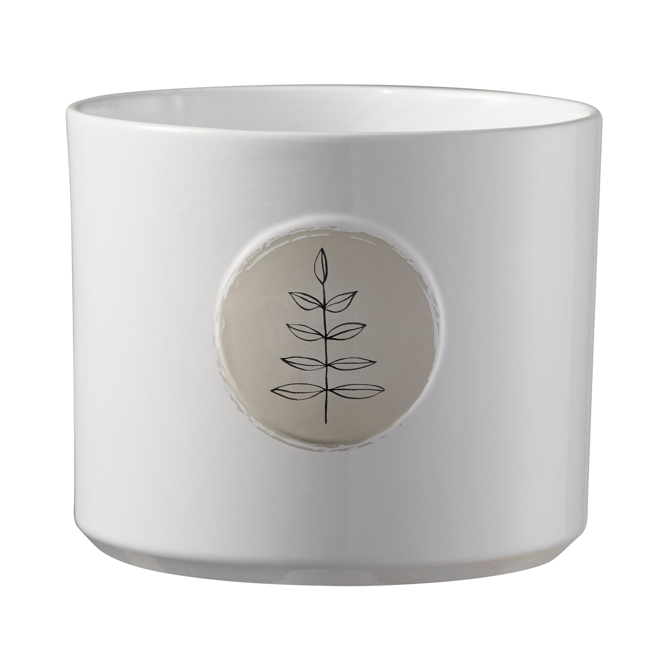 5.1" Leaves Ceramic Botanic Friends Pot