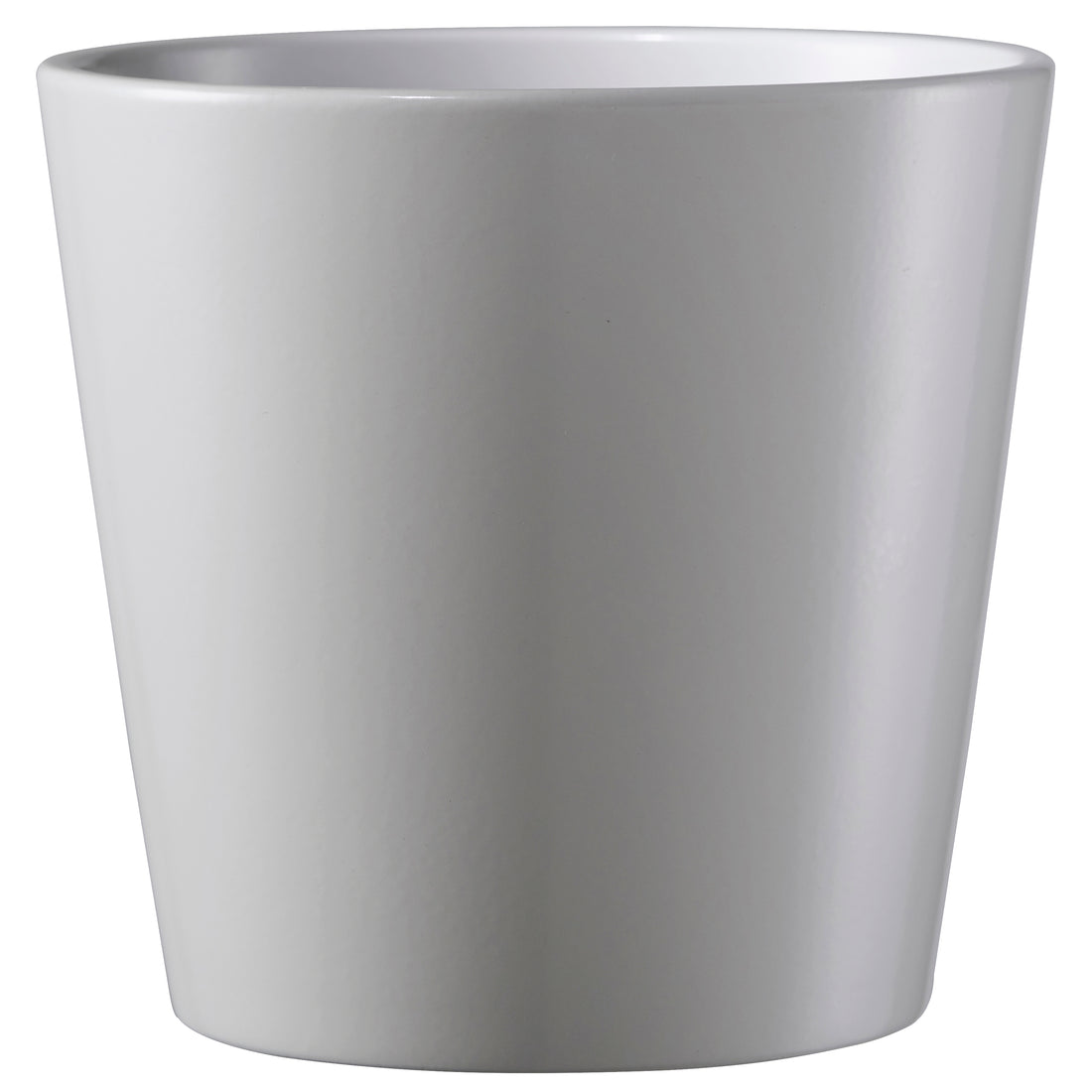 11" Soft Gray Matte Ceramic Dallas Esprit Pot