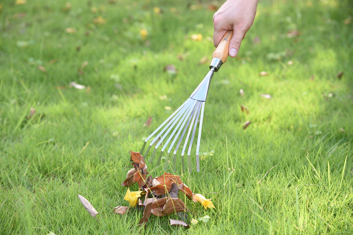 Hand Rake Types Stainless Steel Hand Rake with Bamboo Handle – Niemeyer's Landscape Supply